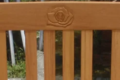 Casaria Gartenbank Rose Wetterfest 3-Sitzer Eukalyptus Holz FSC®-zertifiziert 320kg Belastbar158x43x82cm Balkon Terrassen Bank Holzbank -Deutschland Garten Zier Verkaufs-Shop 8361898ce091c92855b711ee813b91cb