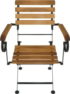 VidaXL Klappbare Gartenstühle 4 Stk. Stahl Und Massivholz Akazie -Deutschland Garten Zier Verkaufs-Shop 83867428e77134d28519f995e251ebae