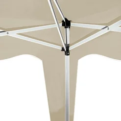 Faltpavillon 3x3 M + 4 Seitenwände Mit Seitenfenster, Farbe:creme -Deutschland Garten Zier Verkaufs-Shop 83c8a07aa600ecfb491a8834d9759f9b