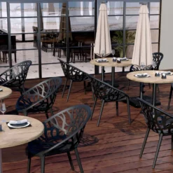 4er-Set AMAZONAS | Designer Kunststoffstuhl | Schwarz | Kunststoff | Stapelbar | Kunststoff Stuhl, Kunststoffstühle Outdoor -Deutschland Garten Zier Verkaufs-Shop 8415b2324a494ae407f84f4f61de12c6