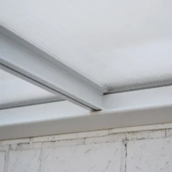 HOME DELUXE - Terrassenüberdachung 618 X 303 X 226 / 278 Cm Weiß Terrassendach Überdachung Carport -Deutschland Garten Zier Verkaufs-Shop 8453ef3cd4797aff53e296cca7c3206f