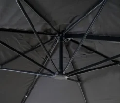 Gastronomie-Ampelschirm HWC-A96, 3x4m (Ø5m) Polyester Alu/Stahl 26kg Flap, Anthrazit Ohne Ständer -Deutschland Garten Zier Verkaufs-Shop 86d44ef6283b8494b2036112b1550ea3