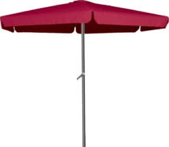 Linder Exclusiv Sonnenschirm, Gartenschirm Ø 400 Cm,mit Kurbelmechanismus, Burgund
