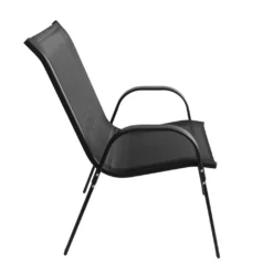 Wohaga 6er Set Stapelstuhl 'New York' Mit Textilenbespannung Schwarz/Schwarz -Deutschland Garten Zier Verkaufs-Shop 8721b497ad9a6111d767b413faddfbbb