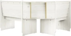 VidaXL Eckbank 151 Cm Weiß Massivholz Kiefer -Deutschland Garten Zier Verkaufs-Shop 87955bccc8b1c92175e1a044f8d8edb9