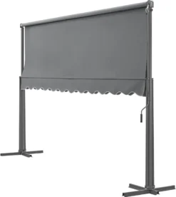 Pro-Tec Standmarkise Selenizza Freistehende Markise 400x300x260cm Gartenmarkise Sonnenschutz Terrassenüberdachung Outdoor Terrasse Garten Balkon Dunkelgrau -Deutschland Garten Zier Verkaufs-Shop 87e96f92a3e49b49c316044c7f6c745b