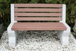 TrendLine Gartenbank Mit Lehne 114 X 52 X 75 Cm