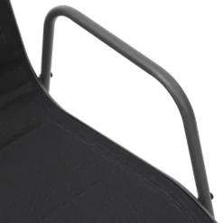 VidaXL Stapelbare Gartenstühle 4 Stk. Stahl Und Textilene Schwarz -Deutschland Garten Zier Verkaufs-Shop 893627deed370b4f7c319c496495bbe2