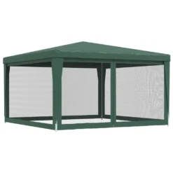 VidaXL Partyzelt Mit 4 Mesh-Seitenwänden Grün 4x4 M HDPE -Deutschland Garten Zier Verkaufs-Shop 8972c094837c21384f668b59d430c77d