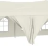 VidaXL Partyzelt Faltbar Mit Seitenwänden Creme 3x6 M