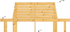 Sechseck Baumbank XXL Lärchenholz Unbehandelt Innendurchmesser 119cm -Deutschland Garten Zier Verkaufs-Shop 8a3faf414ed9515ef7ce128b7233052f