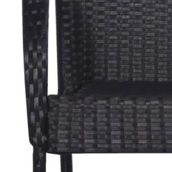 VidaXL Stapelbare Gartenstühle 2 Stk. Poly Rattan Schwarz -Deutschland Garten Zier Verkaufs-Shop 8a82ffe8c18c361061ef113ba96c54f3