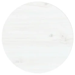 VidaXL Tischplatte Weiß Ø30x2,5 Cm Massivholz Kiefer