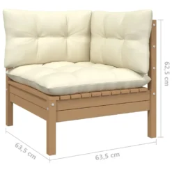 VidaXL 5-tlg. Garten-Lounge-Set Mit Kissen Honigbraun Kiefernholz -Deutschland Garten Zier Verkaufs-Shop 8b2593f1f0343d005230d874a8409907