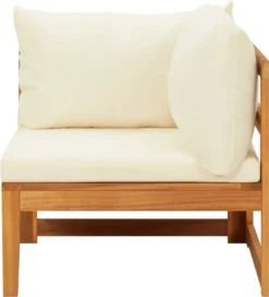 VidaXL 4-tlg. Garten-Lounge-Set Mit Cremeweißen Kissen Akazienholz -Deutschland Garten Zier Verkaufs-Shop 8d47a0e2ac9a190138205b591d6b4778