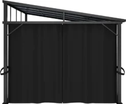 VidaXL Pavillon Mit Vorhängen 405x294x244 Cm Anthrazit -Deutschland Garten Zier Verkaufs-Shop 8daee36a77ec10fafd01c070dd3085a6
