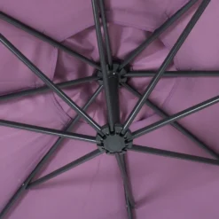 Ampelschirm Acerra, Sonnenschirm Sonnenschutz, Ø 3m Neigbar, Polyester/Stahl 11kg Lavendel-rot Mit Ständer -Deutschland Garten Zier Verkaufs-Shop 8ef62f1012bccbb718a5bd717953af53
