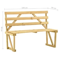 VidaXL Gartenbank 120 Cm Imprägniertes Kiefernholz -Deutschland Garten Zier Verkaufs-Shop 8f06b058503605ba0d32a32439c1fa00
