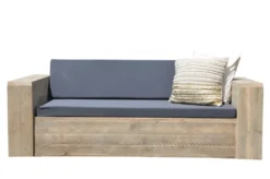 Wood4You Gartenlounge Gartensofa Gartenbank Massivholz Wetterfest Mit Kissen - 240cm Breite