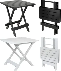 Klapptisch Beistelltisch Klappbar 50x45x43 Cm Balkontisch Campingtisch Gartentisch Kunststoff, Farbe:weiß -Deutschland Garten Zier Verkaufs-Shop 8f765ef580e31828b0912daff48b4b35