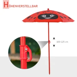 Outsunny 4tlg. Kindersitzgruppe Garten Gartentisch 2 Klappstühle Sonnenschirm Camping Kindersitzgarnitur Gartenmöbel Für 3-5 Jahre Rot -Deutschland Garten Zier Verkaufs-Shop 8f8a7f8b40e14b5c7fd50b65d8ad1a29