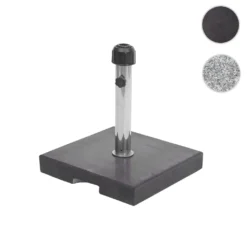 Sonnenschirmständer HWC-F92, Schirmständer Schirmhalter, Granit 24kg Eckig Schwarz -Deutschland Garten Zier Verkaufs-Shop 8fae028eced816e51712d723cf0f12c4