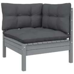 VidaXL 3-Sitzer-Gartensofa Mit Anthrazit Kissen Massivholz Kiefer -Deutschland Garten Zier Verkaufs-Shop 8fe6be3e3c0e09fcebe737ac1a144b22