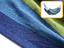 IKONKA Hängematte Für Eine Person 200x100 Verstärkt Blau + Montagesatz -Deutschland Garten Zier Verkaufs-Shop 90b13f07fca47bb93d6c12fef19c09fb