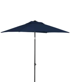 Dehner Sonnenschirm Andros, Ca. 250 X 210 X 150 Cm, Aluminium/Polyester, Blau