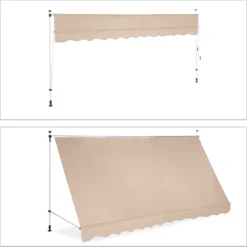 Relaxdays Klemmmarkise Beige -Deutschland Garten Zier Verkaufs-Shop 91dc9e5f1da4da5b750b78510cfe503b