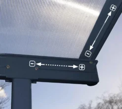 Palram-Canopia Aluminium Terrassenüberdachung Mit Doppelstegplatten "Sierra" Anthrazit 230 X 230 Cm -Deutschland Garten Zier Verkaufs-Shop 922fd06dc51cabea7b26e8a05a04a785