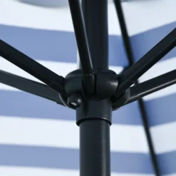 Outsunny Sonnenschirm Gartenschirm Terrassenschirm Gestell Stahl Im Freien Blauer Streifen Ø227 X 225 Cm -Deutschland Garten Zier Verkaufs-Shop 9310ae7eef07bc9b427d25d70c4dd136