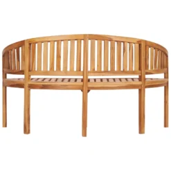 VidaXL Bananenbank 151 Cm Massivholz Teak -Deutschland Garten Zier Verkaufs-Shop 9346828bf903fb317272ba47e70e6179