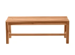 Möbilia Gartenbank 120 Cm | Sitzbank 2-Sitzer Aus Teak Holz | B 120 X T 42 X H 45 Cm | Natur | 11020007 | Serie GARTEN -Deutschland Garten Zier Verkaufs-Shop 94227ceb3f601a7614b45ddea53e6862