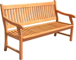 Garden Pleasure Garten Bank 3 Sitzer Eukalyptus Holz Parkbank Sitzbank Braun -Deutschland Garten Zier Verkaufs-Shop 95232011770b436f4fb608efa06bd4aa