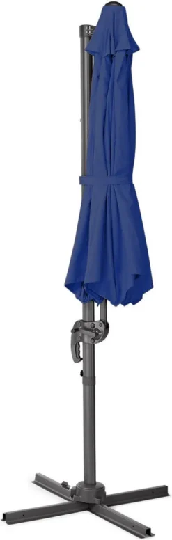 SVITA Sonnenschirm 3m Set Haube Gewichte Garten Ampelschirm Outdoor 360° Schirm Alu Drehbar Kippbar Blau -Deutschland Garten Zier Verkaufs-Shop 9535924eb0119123b5dc5e2657fdceca