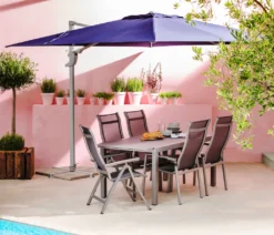 Dehner Klappsessel Chicago, Hochlehner, 109 X 63 X 68 Cm, Aluminium/Textilene, Grau -Deutschland Garten Zier Verkaufs-Shop 95abd59b8c7b46addfc71674521eb8da