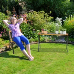 Relaxdays Niedriger Gartenstuhl Holz -Deutschland Garten Zier Verkaufs-Shop 95cfbd792ee3a566f2605edee55e55f5