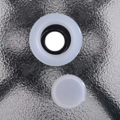 Outsunny Gartentisch Balkontisch Garten Beistelltisch Bistrotisch Gartenmöbel Mit Schirmloch Hartglas + Metall Schwarz Ø80 X 72 Cm -Deutschland Garten Zier Verkaufs-Shop 964d8bbf288dc01558225c2987fb489d