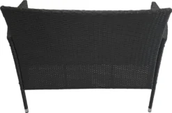 KMH® Polyrattan Bank *Holme* Schwarz -Deutschland Garten Zier Verkaufs-Shop 97eeb7ef0ac6d8a6cd41a05ca72f5316