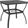 VidaXL Gartentisch Anthrazit 81,5x81,5x72 Cm Stahl
