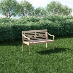 KMH® 2-sitzer Bank *Harry* White-washed (#102142) -Deutschland Garten Zier Verkaufs-Shop 99d723bc11657eb61647f1301260d87a