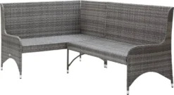 VidaXL Garten-Ecksofas 2 Stk. Poly Rattan Grau -Deutschland Garten Zier Verkaufs-Shop 9a0706a05cc66584685a83ad4b9af4c2