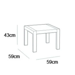 Keter Gartentisch Rosalie Graphitgrau -Deutschland Garten Zier Verkaufs-Shop 9a213de9377de77168070bab5bc5a796