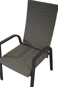 Ploß Gorgona Stapelsessel, Grau, Alu/Polyrattan, 58x72x111 Cm, Verstellbare Rückenlehne, Stapelbar -Deutschland Garten Zier Verkaufs-Shop 9a2cf50f029b8a8978129ecc0912d4ff