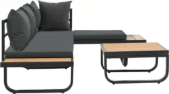 VidaXL 2-tlg. Garten-Ecksofa-Set Mit Auflagen Aluminium WPC -Deutschland Garten Zier Verkaufs-Shop 9adf06d02951b7fca22413dbb7ef40f4