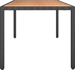 VidaXL Gartentisch Mit Holzplatte Schwarz Poly Rattan & Akazienholz -Deutschland Garten Zier Verkaufs-Shop 9be0f3882d590ea211a6da701c3b2a82