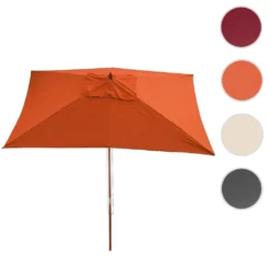 Sonnenschirm Lissabon, Gartenschirm Marktschirm, 2x3m Polyester/Holz 6kg Terracotta -Deutschland Garten Zier Verkaufs-Shop 9c67e6211bd08df33a31e8d02c14b9dc