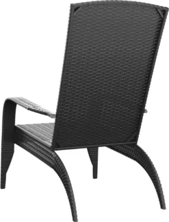 VidaXL Adirondack-Gartenstuhl Schwarz Poly Rattan -Deutschland Garten Zier Verkaufs-Shop 9d688d7d724743a1006585e83ad394ff