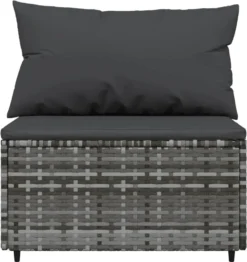 VidaXL 4-tlg. Garten-Lounge-Set Mit Kissen Grau Poly Rattan -Deutschland Garten Zier Verkaufs-Shop 9e26fc0b0cb0aebe7392e36a90394ac4